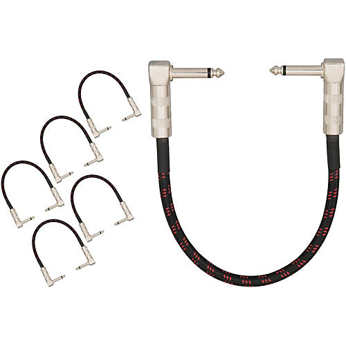 Pedal Coupler Cable Angled 6-Pack