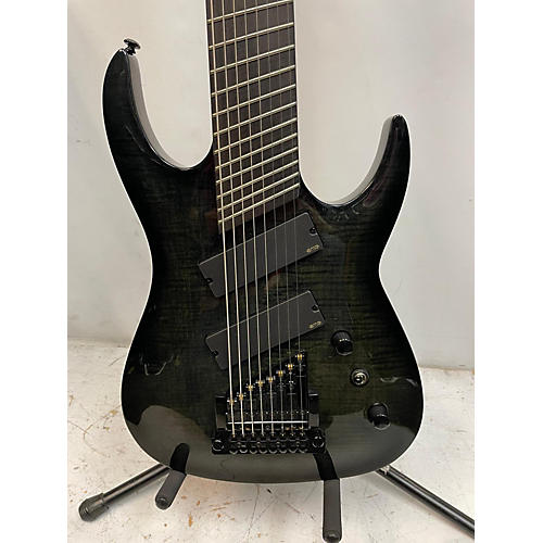 Agile Pendulum 82528 Solid Body Electric Guitar Black Flame