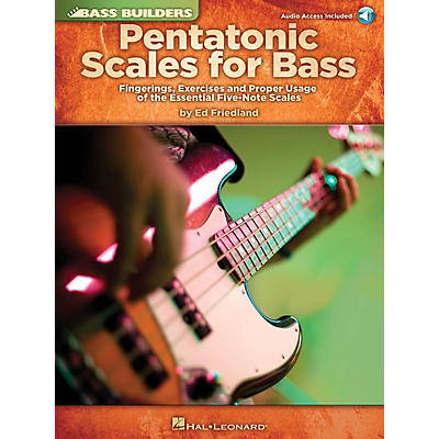 Hal Leonard Pentatonic Scales for Bass Bass Builders Series Softcover Audio Online Written by Ed Friedland