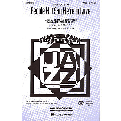 Hal Leonard People Will Say We're in Love (from Oklahoma!) SATB arranged by Kirby Shaw