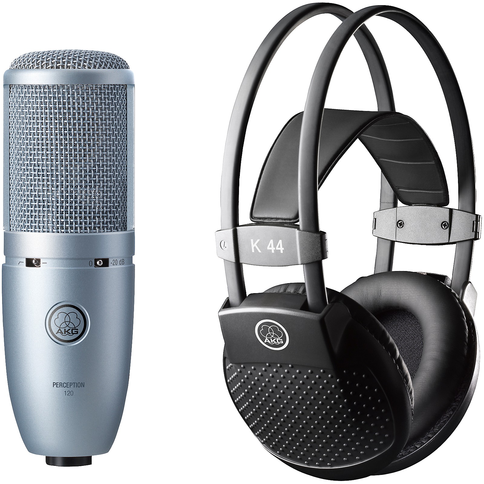 AKG Perception 120 Condenser Mic with K 44 Headphones Musician