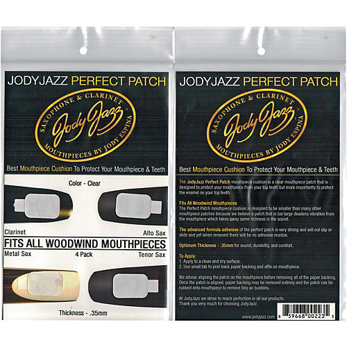 JodyJazz Perfect Patch Clear 4 Pack