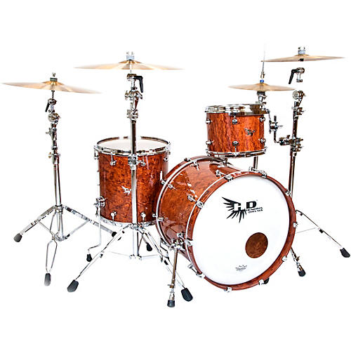 Hendrix Drums Perfect Ply Series Bubinga 3-Piece Shell Pack with 22x16