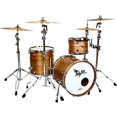 Hendrix Drums Perfect Ply Series Walnut 3-Piece Shell Pack, Fusion Sizes