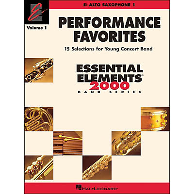 Hal Leonard Performance Favorites Volume 1 Alto Sax 1