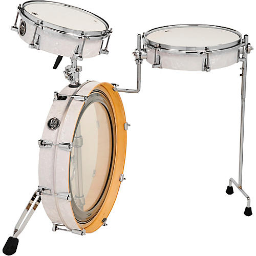 DW Performance Series 3-Piece Low Pro Travel Shell Pack Condition 1 - Mint White Marine Pearl