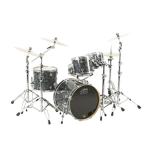 DW Performance Series 5-Piece Shell Pack Black Diamond with Chrome Hardware