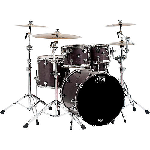 DW Performance Series 5-Piece Shell Pack Condition 2 - Blemished Ebony Stain Lacquer with Chrome Hardware 197881350451