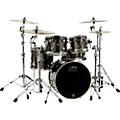 DW Performance Series 5-Piece Shell Pack Ebony Stain Lacquer with Chrome HardwarePewter Sparkle with Chrome Hardware