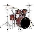 DW Performance Series 5-Piece Shell Pack Ebony Stain Lacquer with Chrome HardwareTobacco Stain Oil with Chrome Hardware