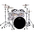 DW Performance Series 5-Piece Shell Pack Pewter Sparkle with Chrome HardwareWhite Marine Finish with Chrome Hardware