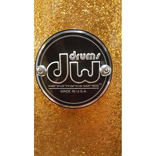 DW Performance Series Drum Kit gold sparkle