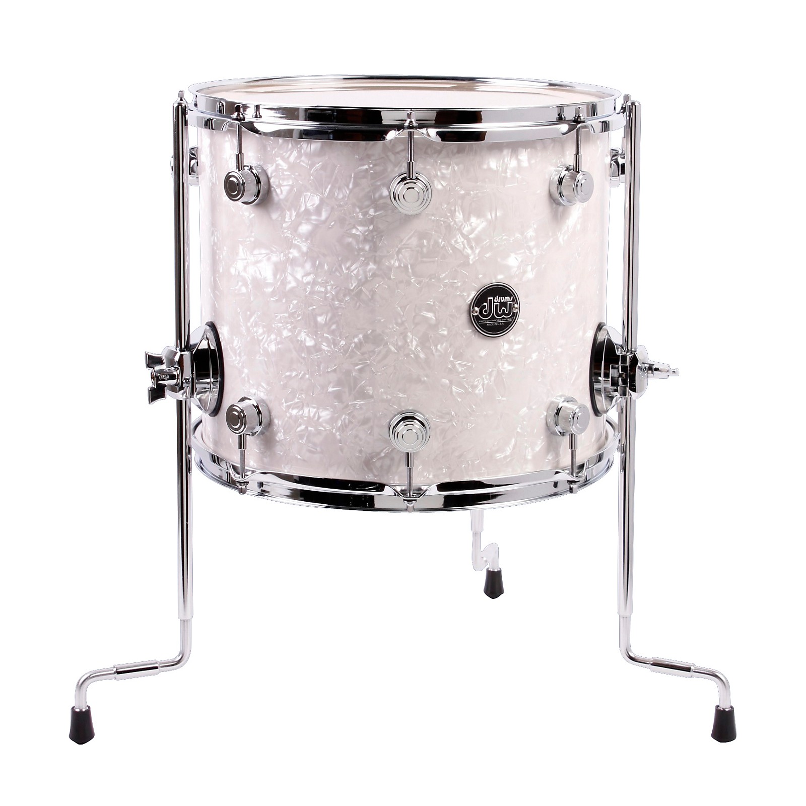 Dw Performance Series Floor Tom White Marine 14 X 12 In Musicians Friend 