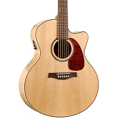 Seagull Performer Cutaway Mini Jumbo Flame Maple QI Acoustic-Electric Guitar