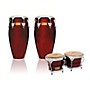 LP Performer Series 2-Piece Conga and Bongo Set with Chrome Hardware Dark Wood