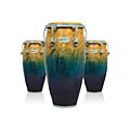 LP Performer Series 3-Piece Conga Set with Chrome Hardware Red FadeBlue Fade