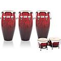 LP Performer Series 3-Piece Conga and Bongo Set with Chrome Hardware Blue FadeRed Fade