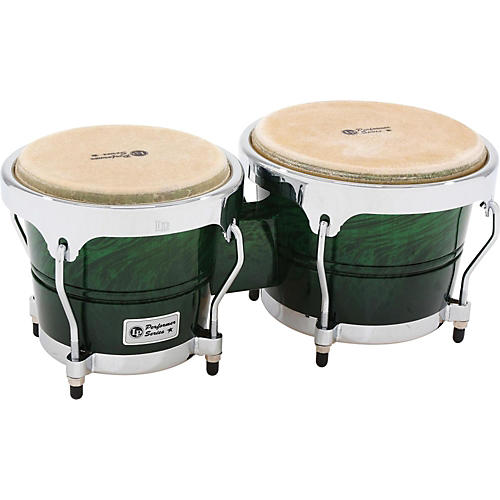 LP Performer Series Bongos With Chrome Hardware Green Fade