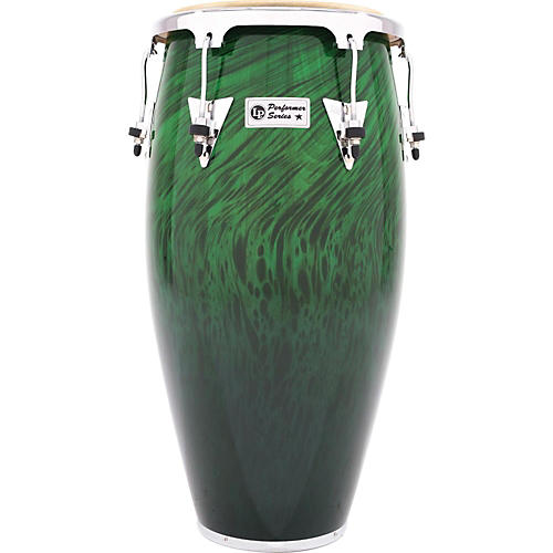 LP Performer Series Conga with Chrome Hardware 11.75 in. Green Fade