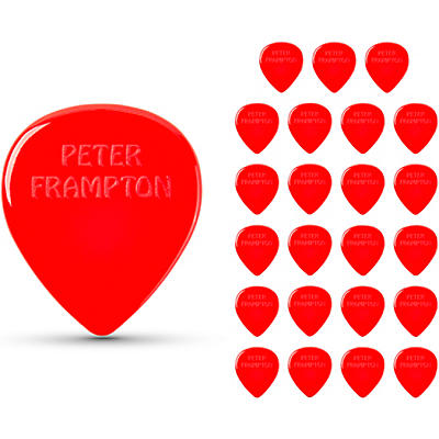 Dunlop Peter Frampton Vintage Jazz Teardrop Red Picks