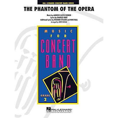 Hal Leonard Phantom of the Opera (Main Theme) - Young Concert Band Level 3 arranged by Jerry Nowak