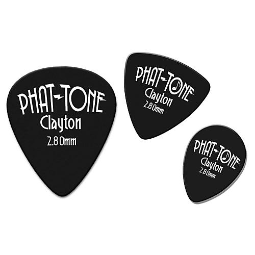 Phat-Tone Rounded Triangle Rubber Picks 3-Picks