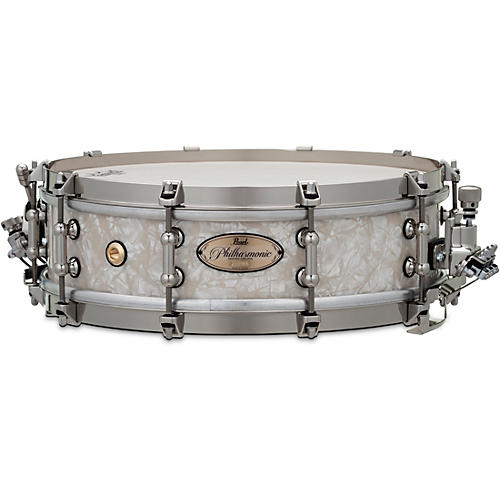 Pearl Philharmonic Maple Snare Drum 14 x 4 in. Nicotine White Marine Pearl