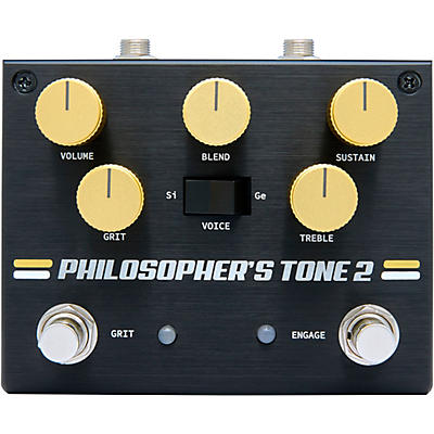 Pigtronix Philosopher Tone 2 Optical Compressor With Grit Effects Pedal