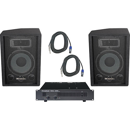 Phonic S710 / MAX 1000 Speaker and Amp Package