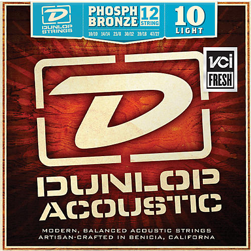Phosphor Bronze Light 12-String Acoustic Guitar String Set