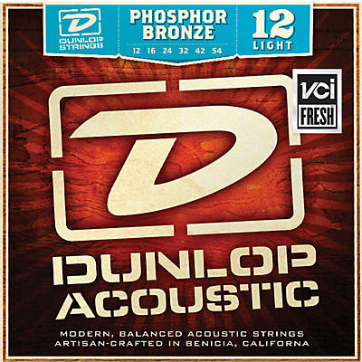 Dunlop Phosphor Bronze Light Acoustic Guitar Strings