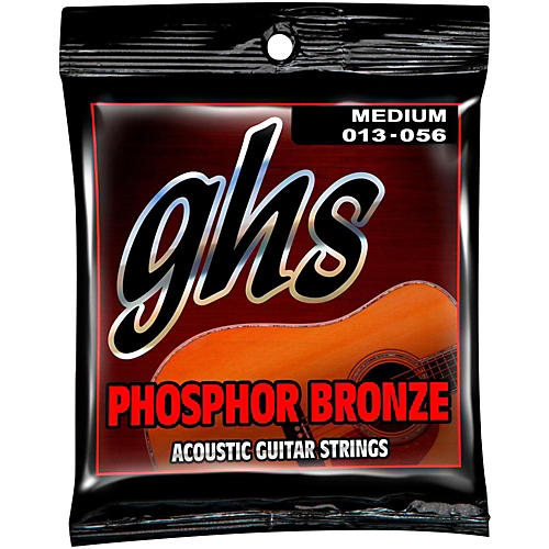 GHS Phosphor Bronze Medium Acoustic Guitar Strings (13-56)