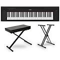 Yamaha Piaggero NP-15 61-Key Portable Keyboard Essentials Bundle BlackBlack