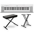 Yamaha Piaggero NP-15 61-Key Portable Keyboard Essentials Bundle BlackWhite