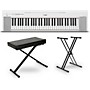 Yamaha Piaggero NP-15 61-Key Portable Keyboard Essentials Bundle White