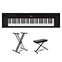 Yamaha Piaggero NP-15 61-Key Portable Keyboard With Power Adapter Black Essentials Package