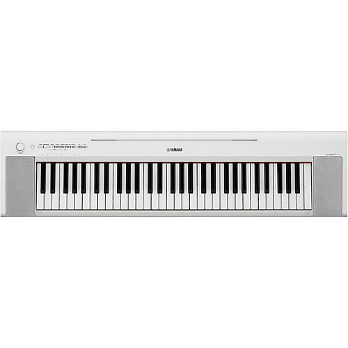 Yamaha Piaggero NP-15 61-Key Portable Keyboard With Power Adapter White