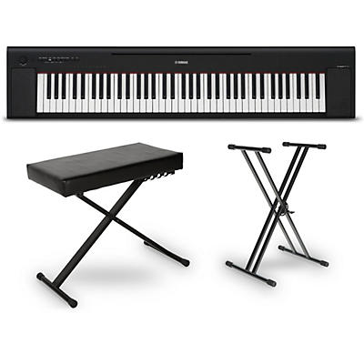 Yamaha Piaggero NP-35 76-Key Portable Keyboard Essentials Bundle