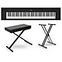 Yamaha Piaggero NP-35 76-Key Portable Keyboard Essentials Bundle Black