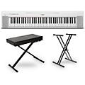 Yamaha Piaggero NP-35 76-Key Portable Keyboard Essentials Bundle WhiteWhite