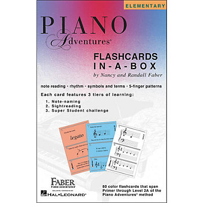 Faber Piano Adventures Piano Adventures FlashCards In-A-Box (Primer Level Through 2A Elementary) - Faber Piano