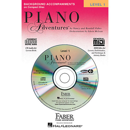 Piano Adventures Lesson CD Level 1 with Practice And Performance Tempos - Faber Piano