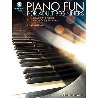 Hal Leonard Piano Fun for Adult Beginners Educational Piano Library Series Softcover Audio Online by Brenda Dillon