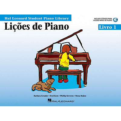 Hal Leonard Piano Lessons, Book 1 - Portuguese Edition Educational Piano Library Series Softcover Audio Online