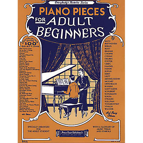 Music Sales Piano Pieces for the Adult Beginner Music Sales America Series Softcover