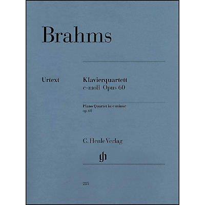 G. Henle Verlag Piano Quartet C Minor Op. 60 By Brahms