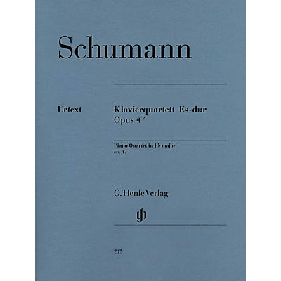 G. Henle Verlag Piano Quartet Eb Major Op. 47 Henle Music Folios Series Softcover Composed by Robert Schumann