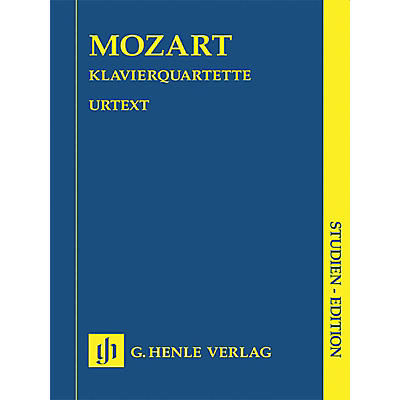 G. Henle Verlag Piano Quartets (Study Score) Henle Study Scores Series Softcover Composed by Wolfgang Amadeus Mozart