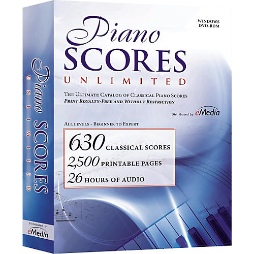 Piano Scores Unlimited Software DVD