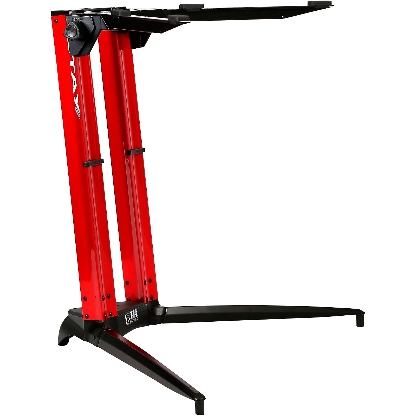 Stay Piano Series Sitting Height SingleTier Keyboard Stand Red